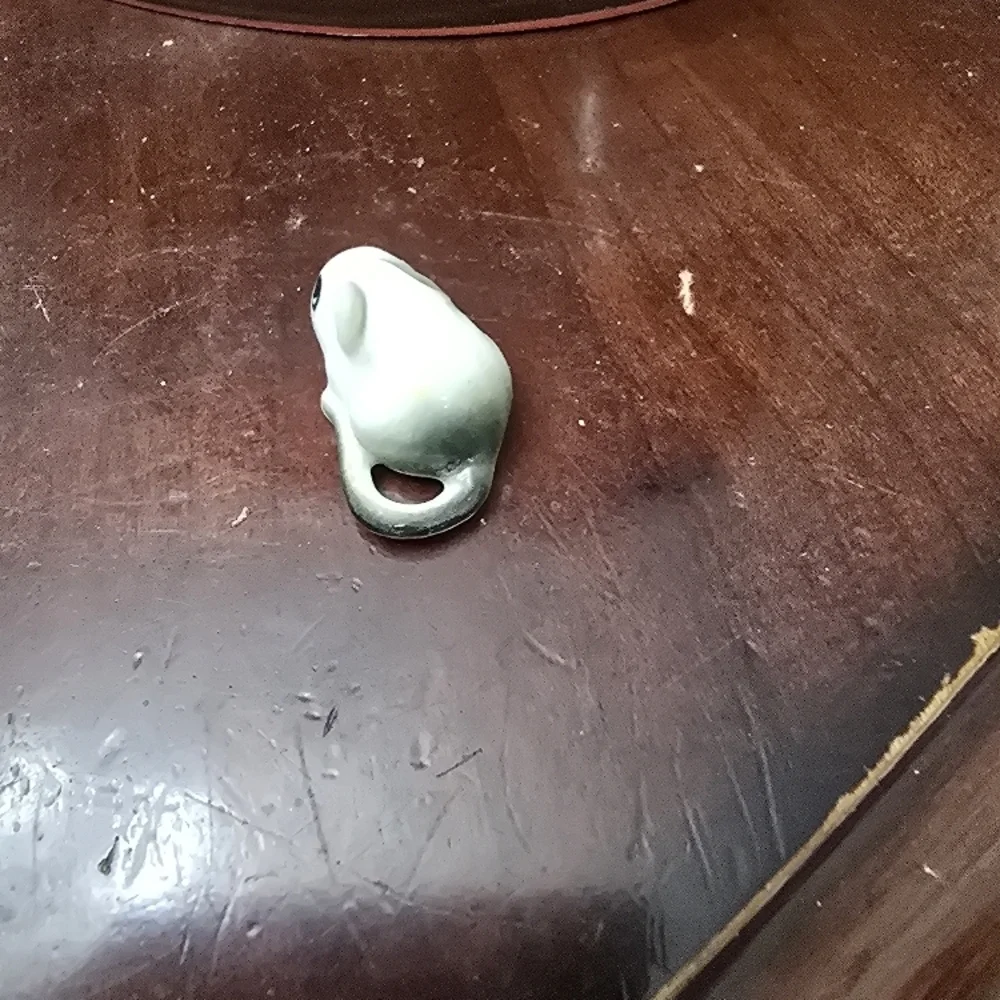 Vintage White Mouse Figurine - Picture 5 of 6
